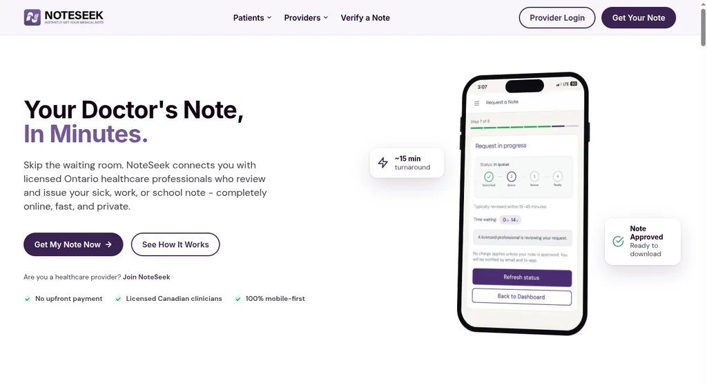 NoteSeek - Project screenshot