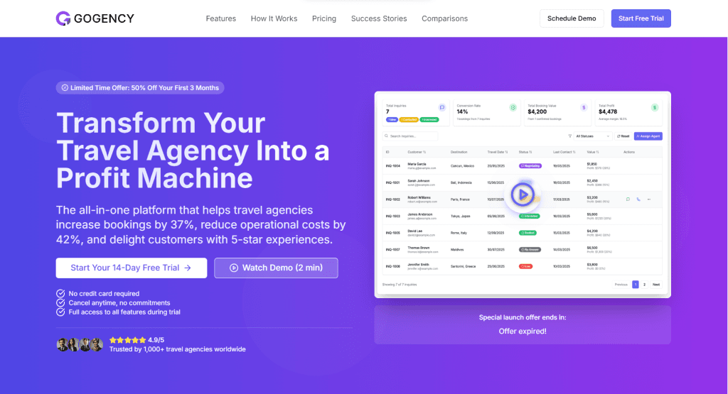 Gogency - Project screenshot